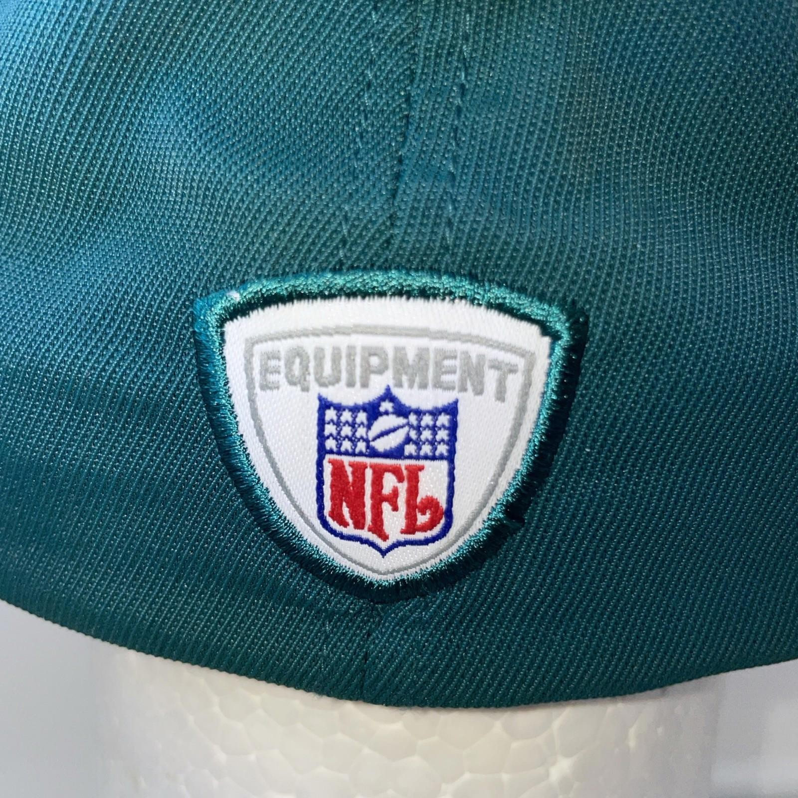 Philadelphia Eagles Hat Cap Fitted One Size Green Black NFL Football Reebok Mens