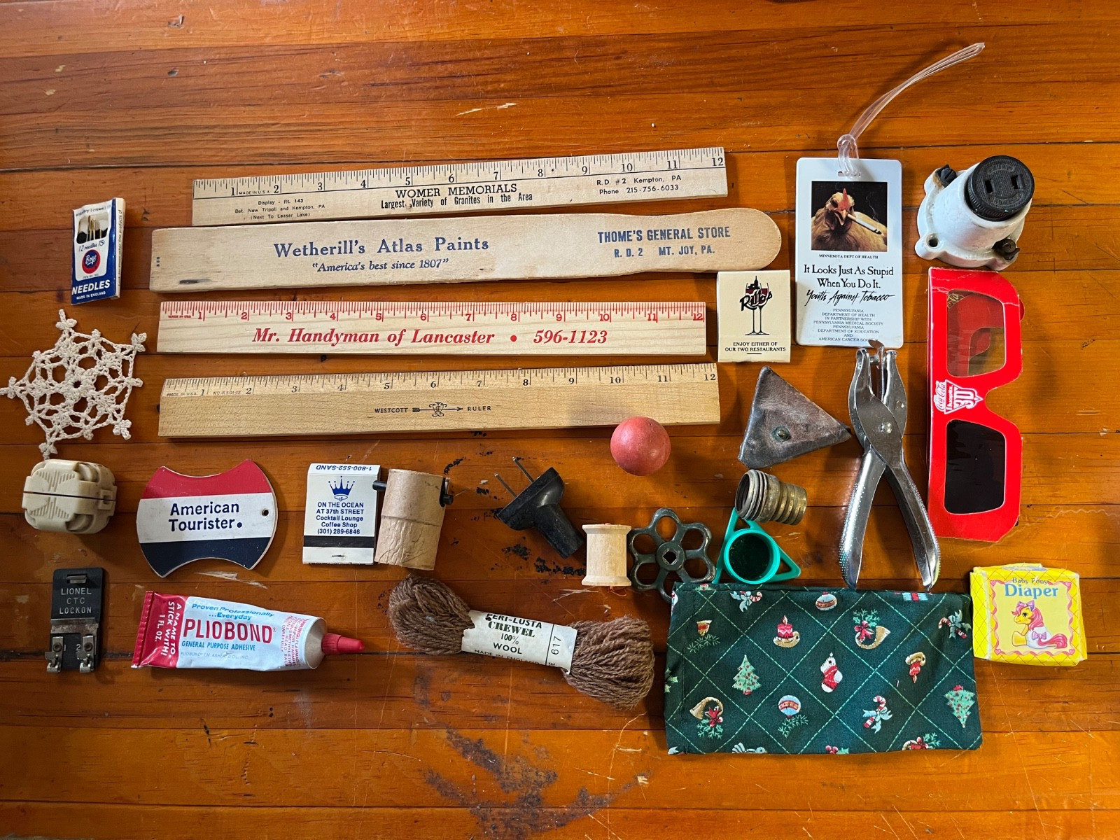 HUGE Vintage Antique Grandma & Grandpa’s JUNK DRAWER LOT Assorted Items 24 lbs.