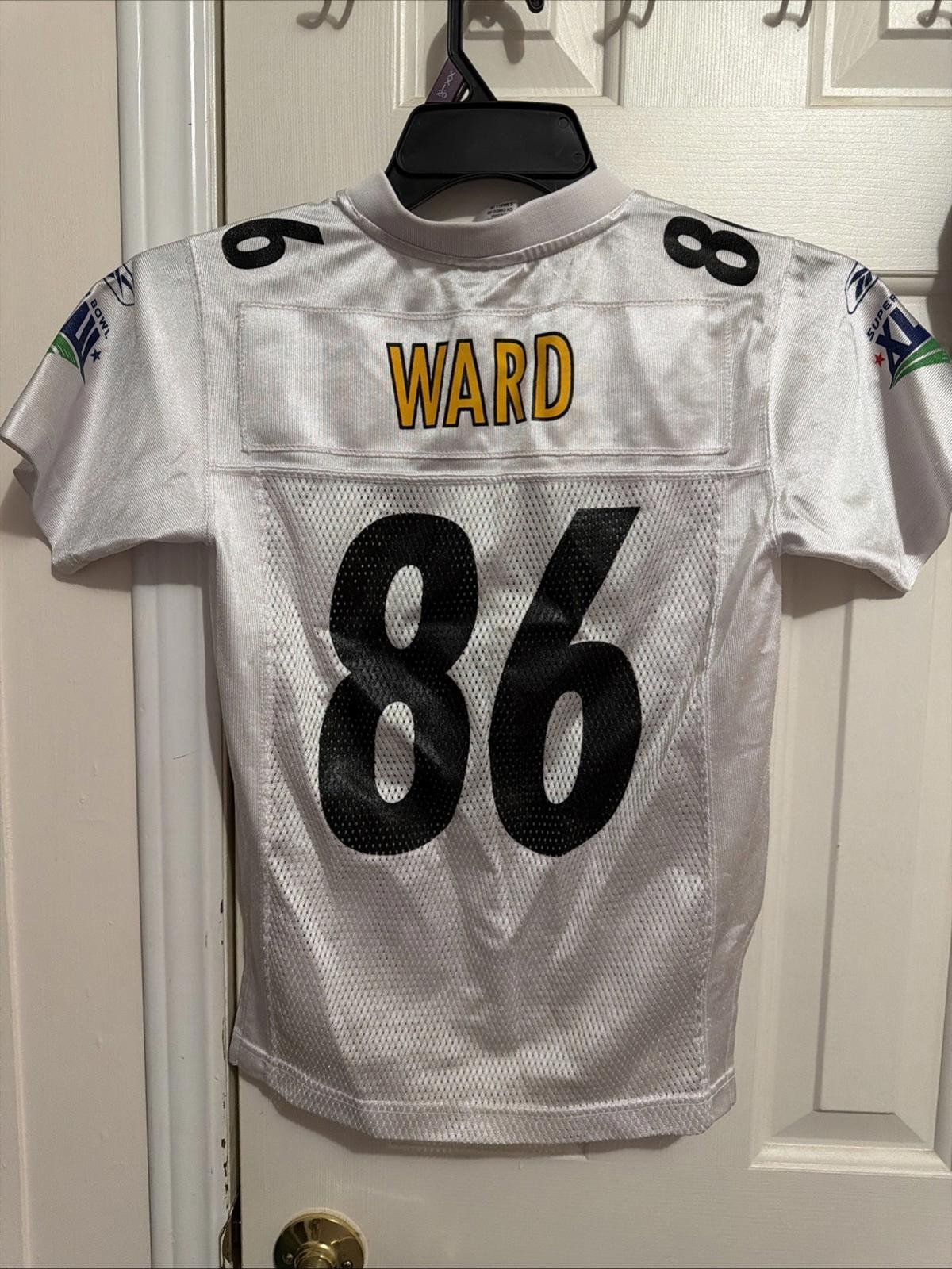 NFL Reebok Steelers Ward 86 Super Bowl XLIII Kid’s S Jersey