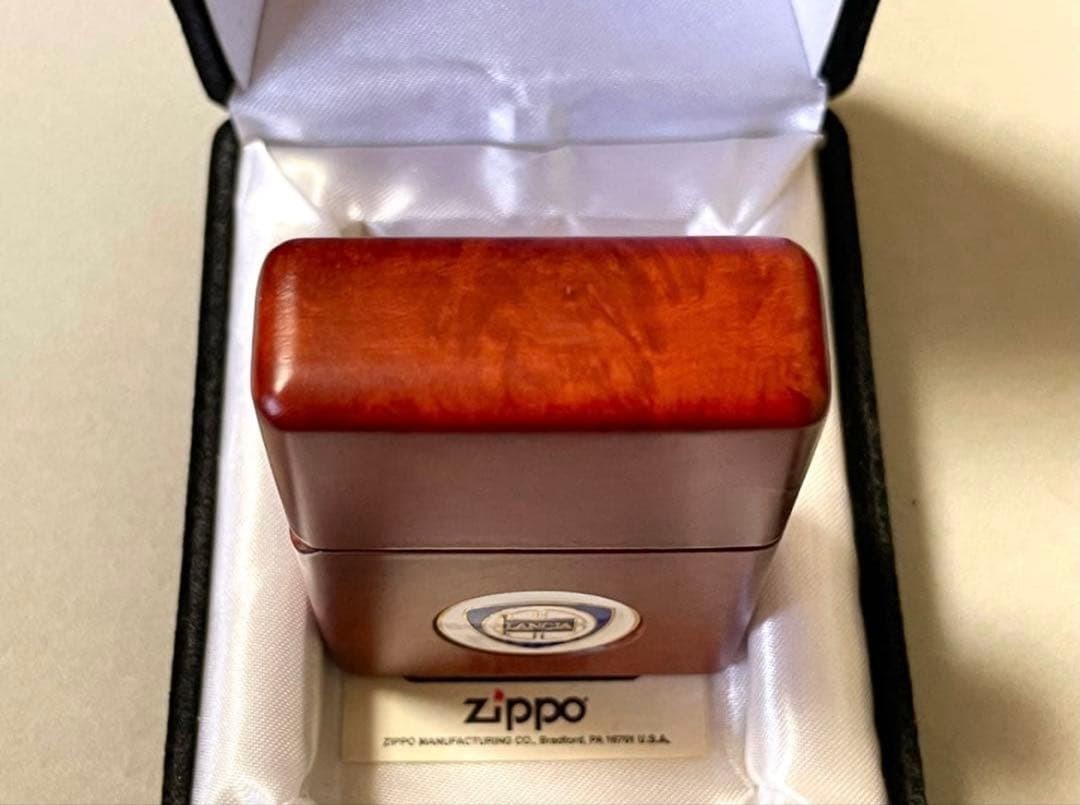 zippo briar wood, launcher metal pasted, made in 1996, unused item