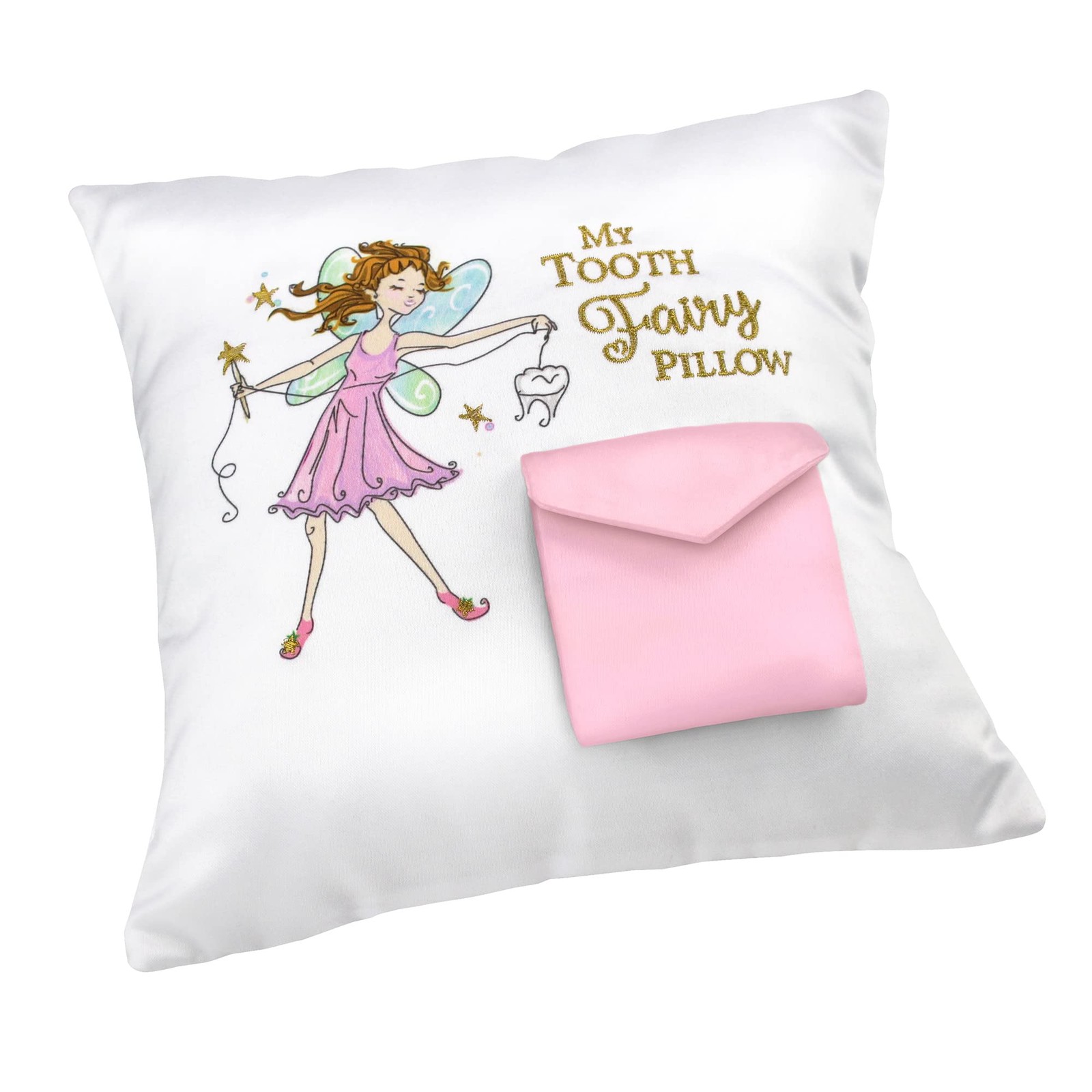 Lillian Rose Tooth Fairy Pillow, 1 Count (Pack of 1), White