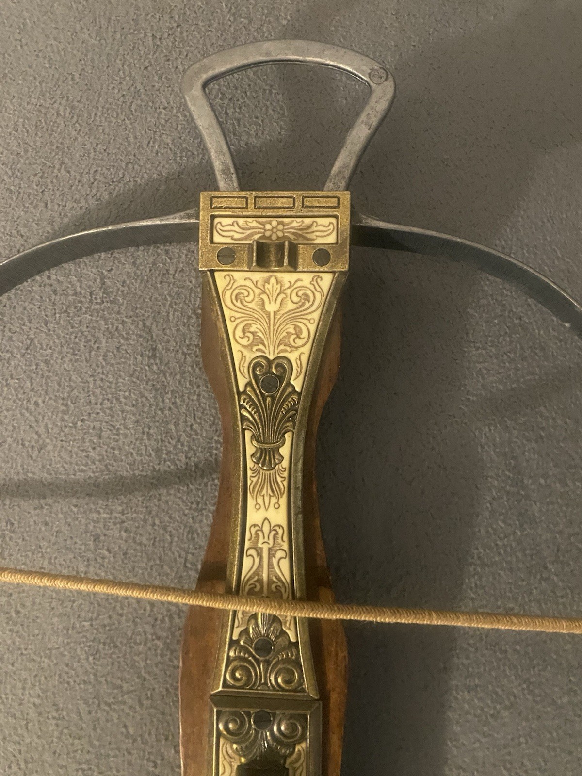 20” Ornate Antique Crossbow Family Estate Heirloom Purchased in Greece German?