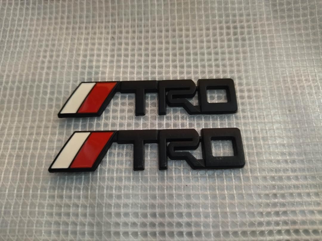 TRD Mini Emblem Set of 2 Matte Black