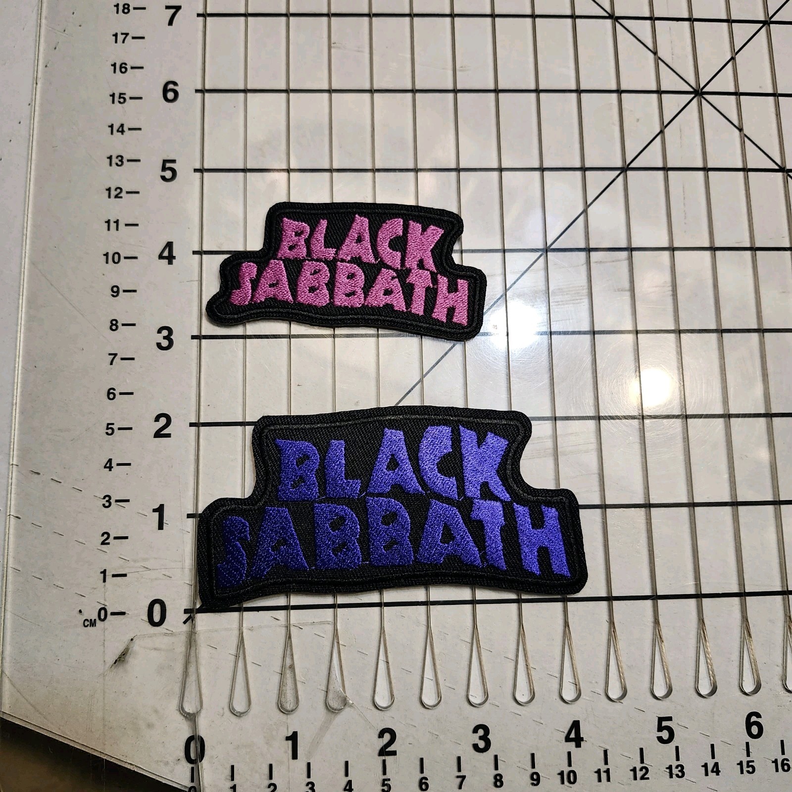 OZZY OSBORNE BLACK SABBATH EMBROIDERED PATCHES / 1 LARGE SIZE & 3 SMALLER