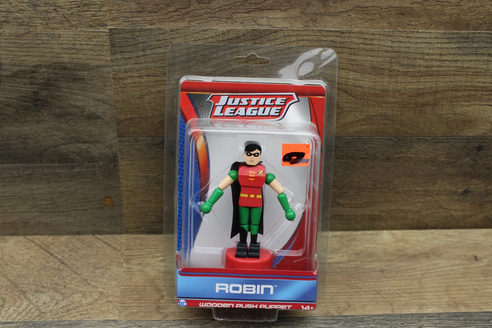 Justice League Robin Wooden Push Puppet Entertainment Earth New