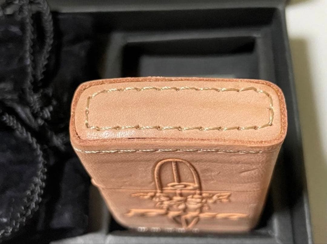 Zippo PIKO tanned leather limited edition serial number with pouch made in 2002