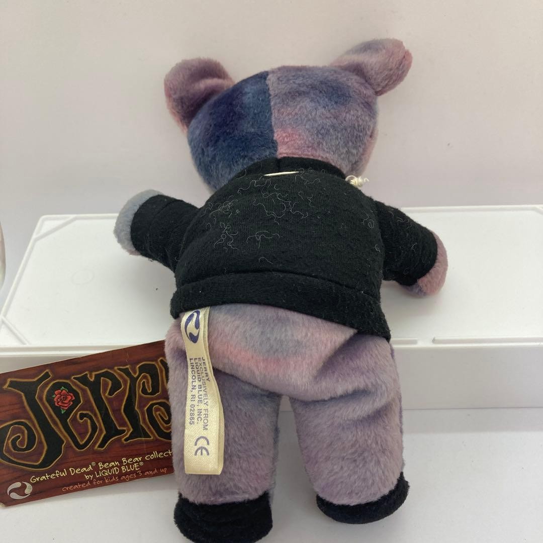 Grateful Dead Bean Bear Jerry Plush 7.1 in Tie Dye Edition 2 Rock Band Mascot