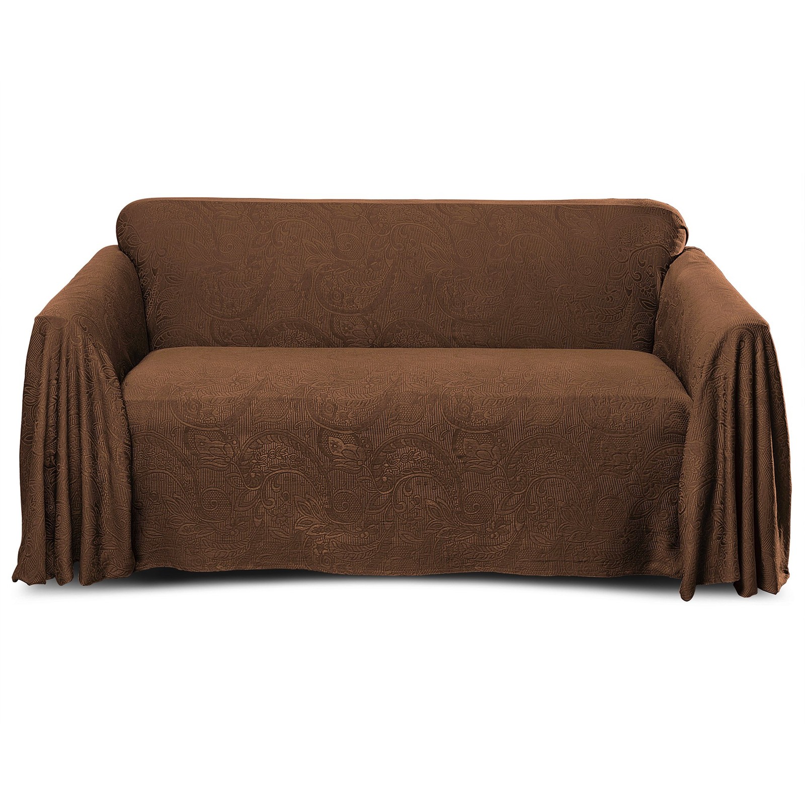 Stylemaster 70 x170 Jacquard Matelass Couch Cover Fabric Beige Inch large