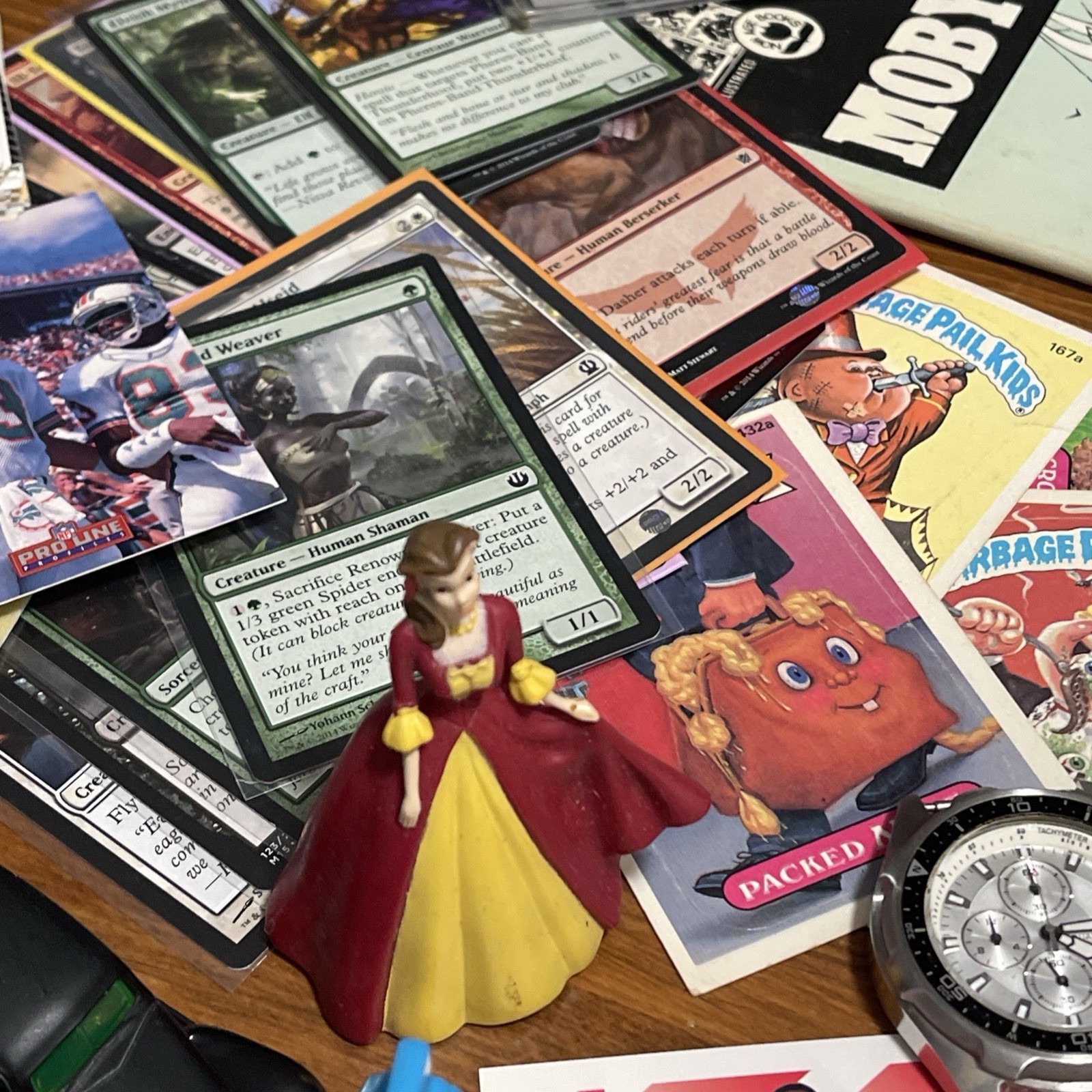 Vintage Junk Drawer Lot – Toys, Cards, GPK, Keychains, Watches, Jewelry, Phone