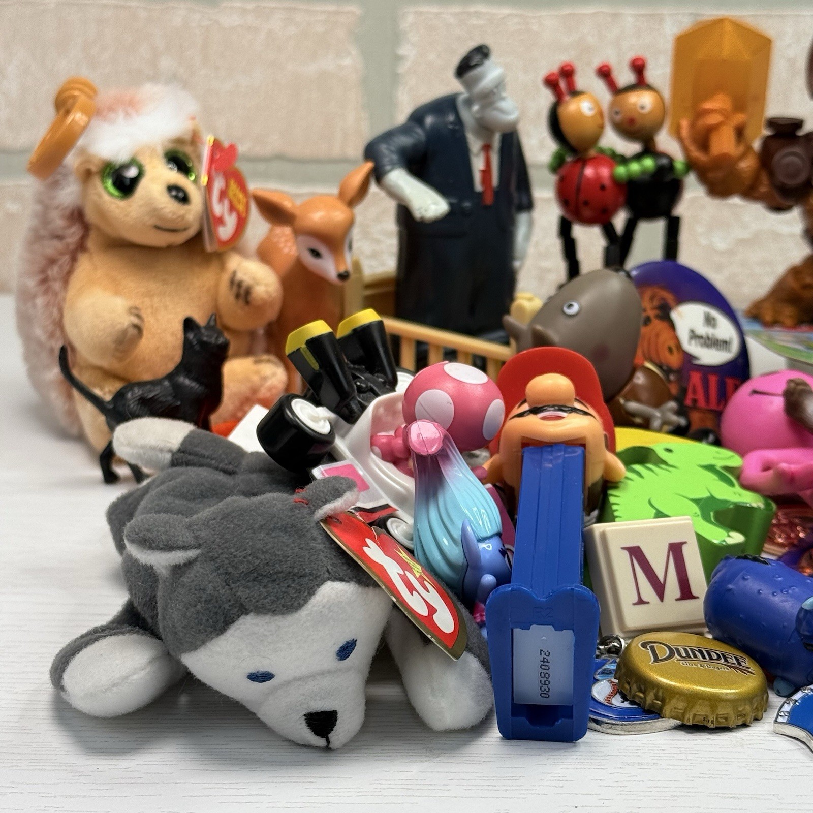 Junk Drawer Mixed Lot Assorted Smalls Toys Trinkets 2.76 Pounds