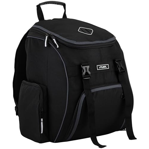 FUEL Oversized Wide-Mouth Backpack – Large Storage, Multiple Compartments, Grey