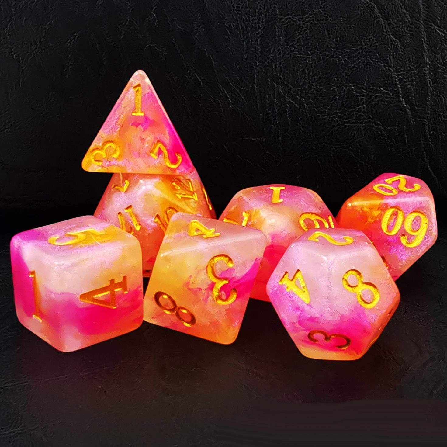 BESCON DICE Magical Stone Plastic Gold standard Functional Dragon Tone Gaming