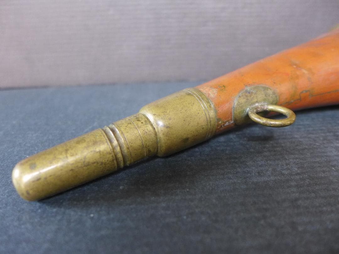 Period piece, old tofu shop’s trumpet, tofu seller’s trumpet, made of copper