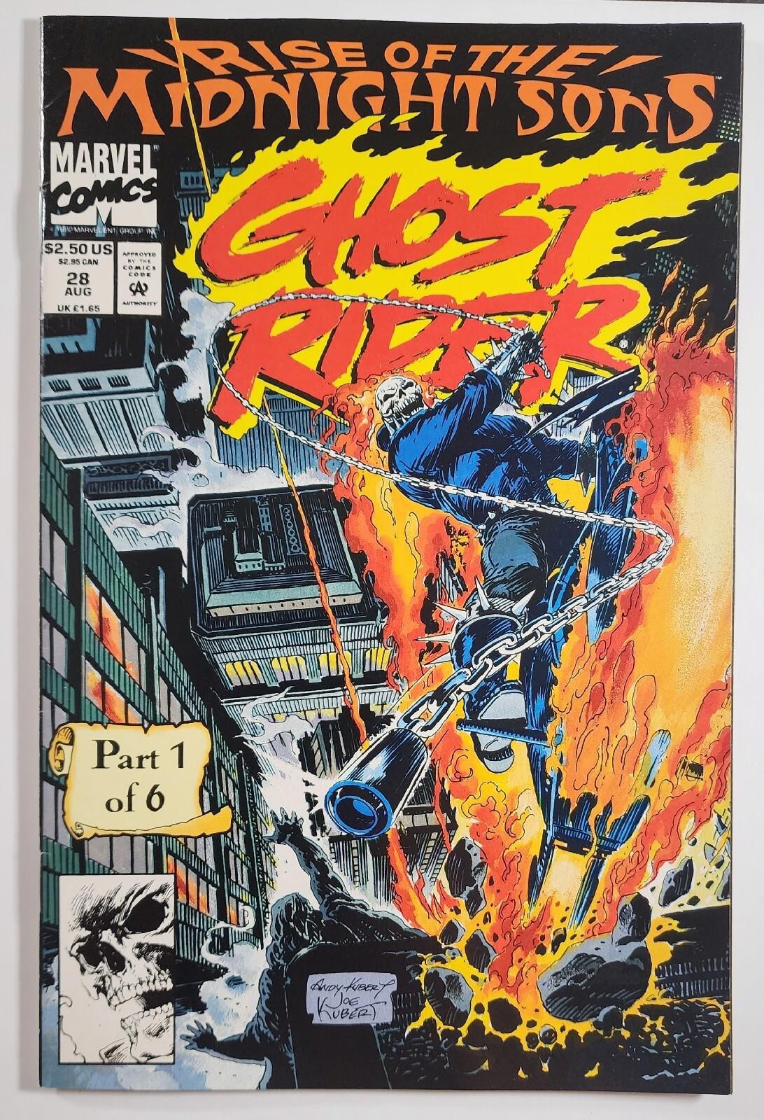 Ghost Rider #28 NM Direct Marvel 1990 Unbagged
