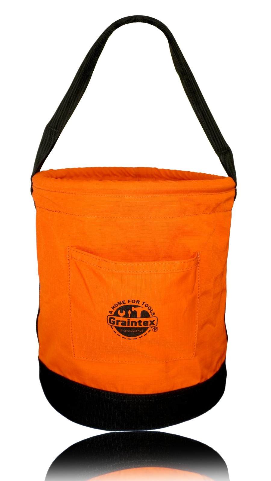 Graintex Canvas Utility Bucket 12″x15″, Round Tool Bag with Reinforced Base