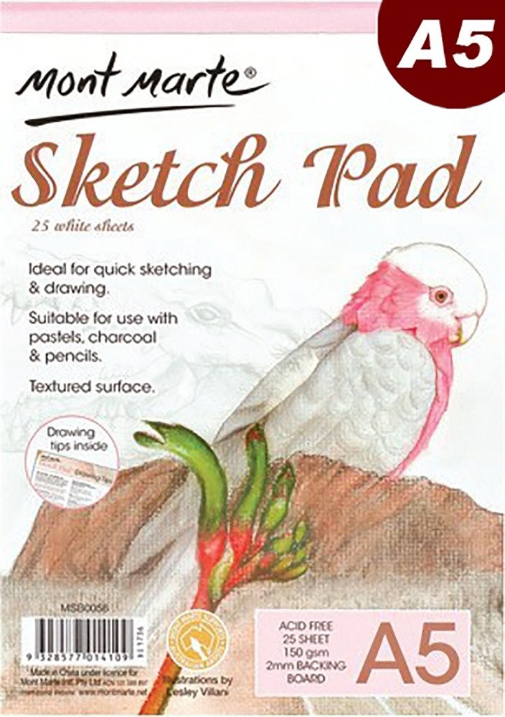 Mont Marte Sketch Pad 150gsm 25 sheet A5