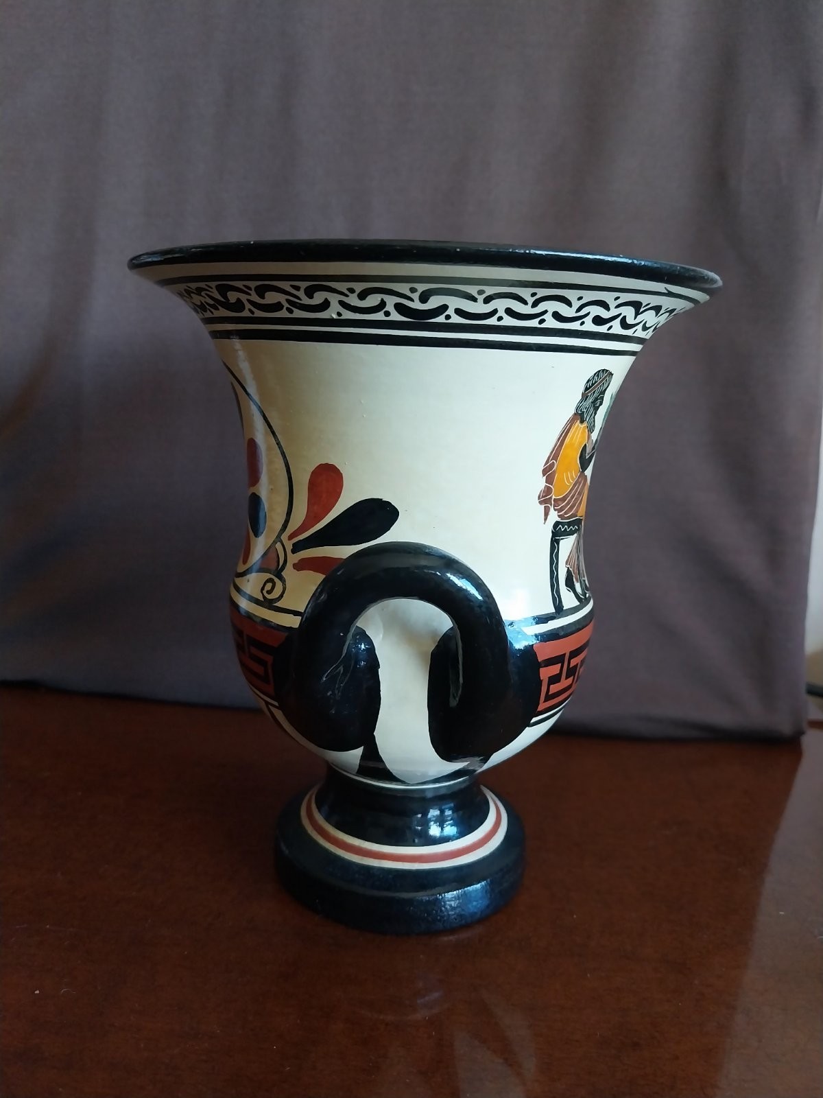 Handmade Greek Amphora Vases, Archaic Period Figures, Zeus, Hera, Aphrodite