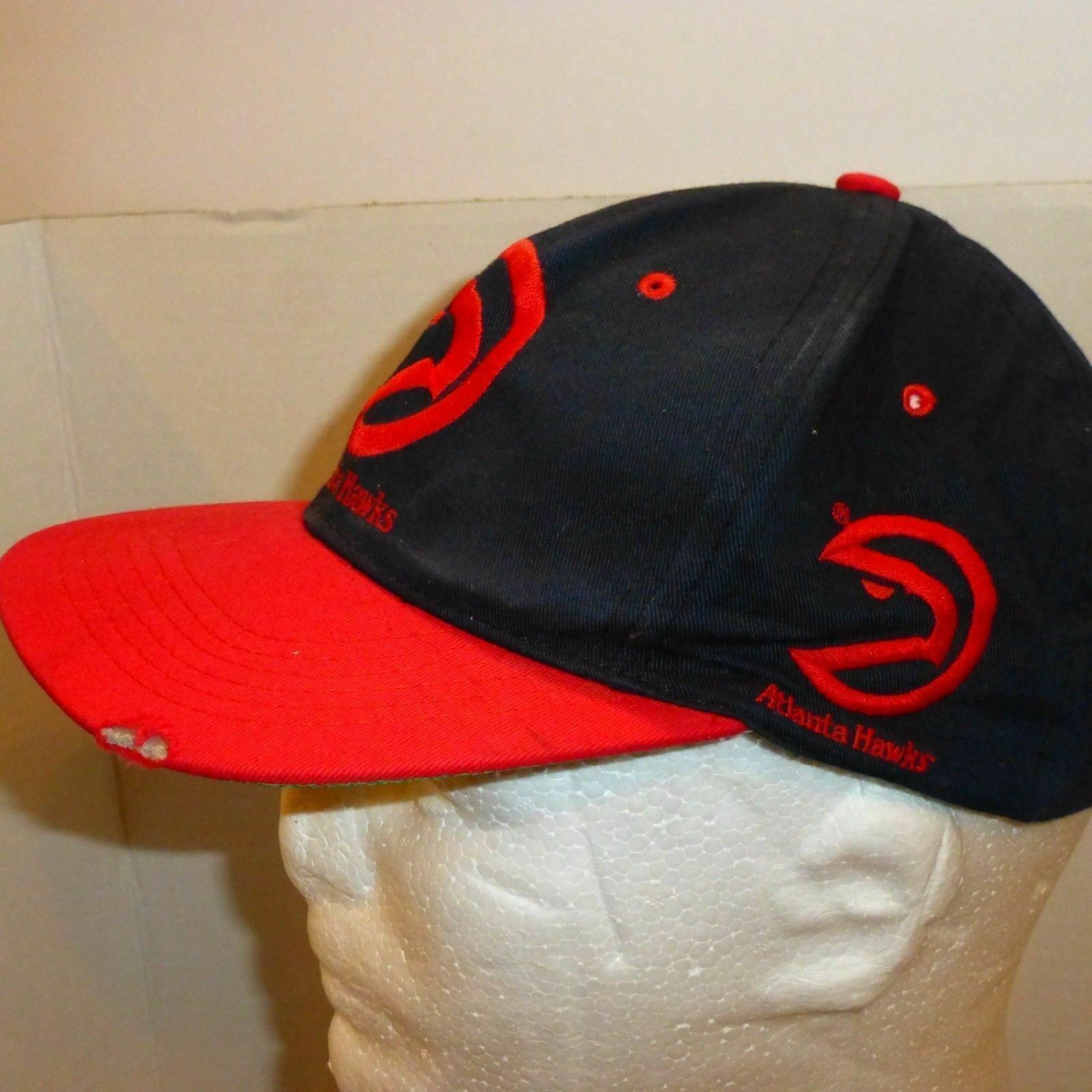 VINTAGE 1990s Atlanta Hawks NBA Basketball Hat – Distressed – Youth Snapback Cap