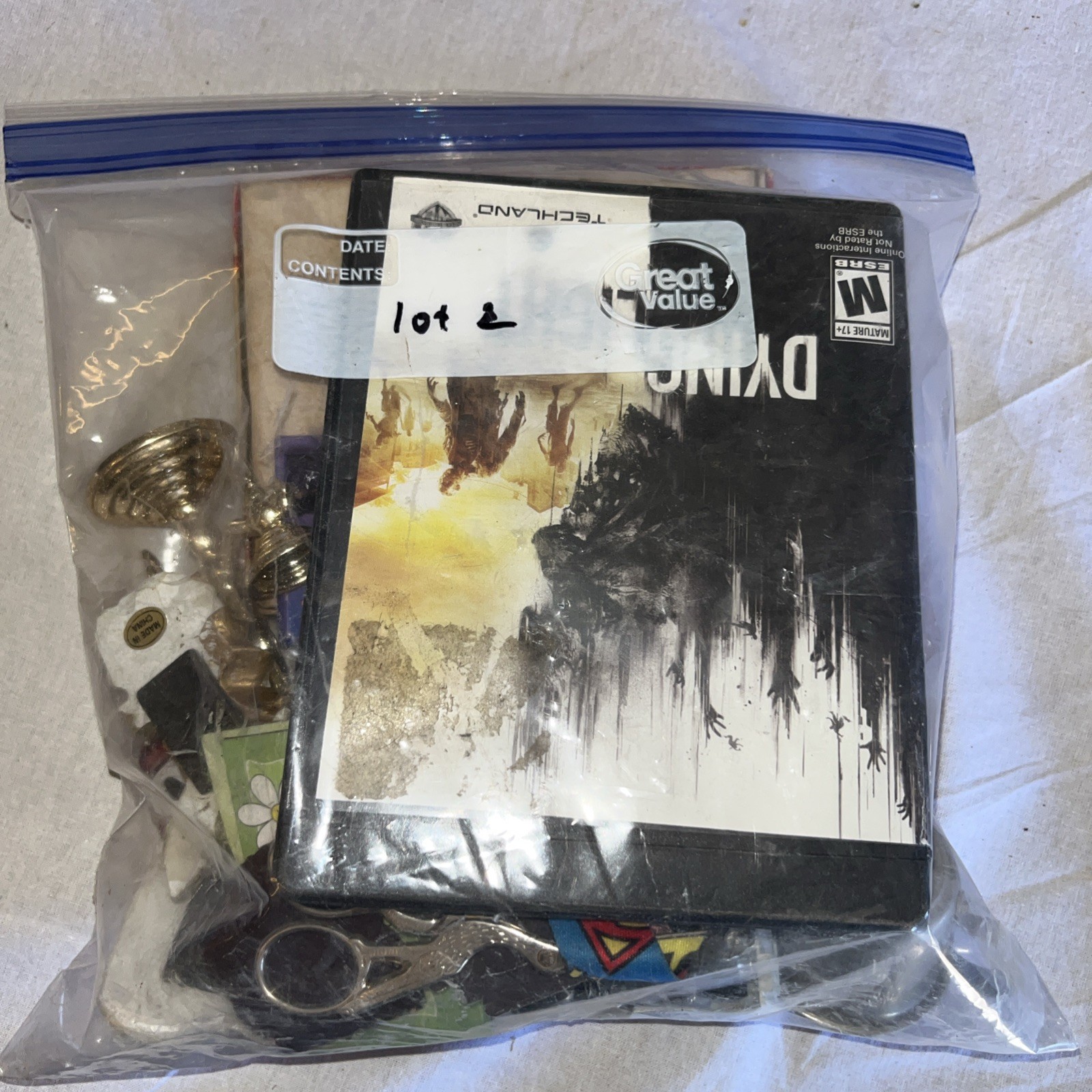 3.5 pound Junk Drawer Lot Costume Jewelry Dying Light Metal Toys