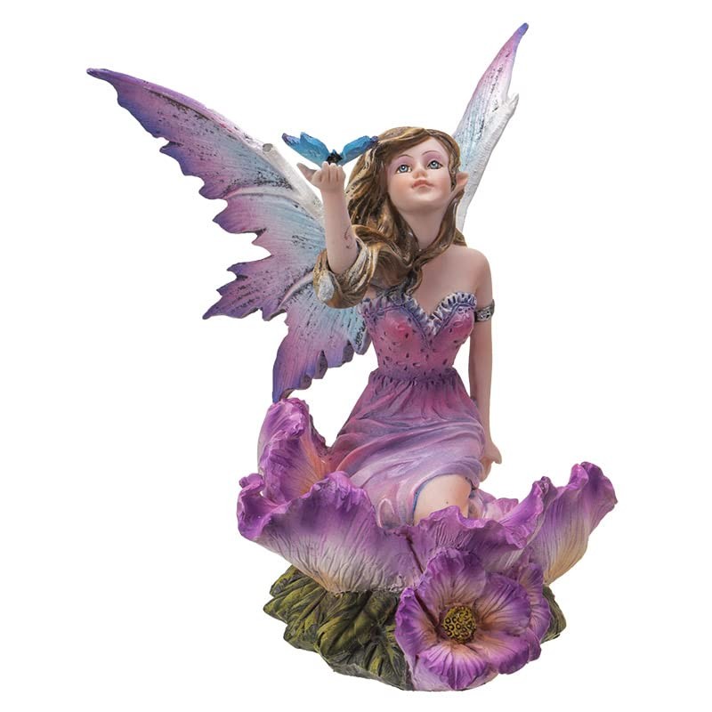 Pacific Giftware Blessing Fairy with Butterfly Resin Figurine 6.69 Inch