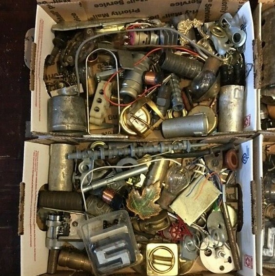 Steampunk Parts for Artists-1 pound lot of assorted metal/non metal mix, lot-569