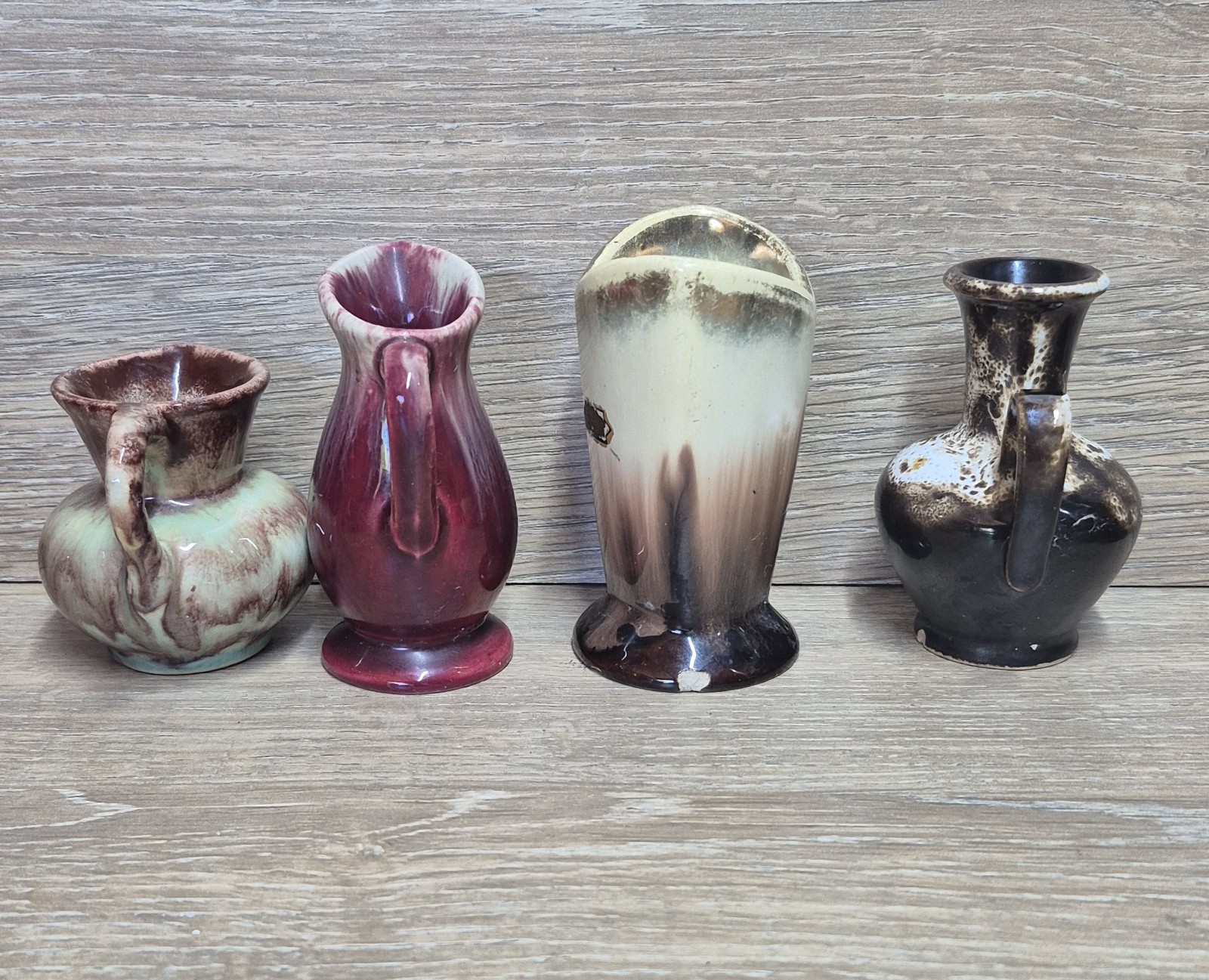 West Germany Vintage Mini Mixed Jugs Vases Pots x 4 Pieces Collectable Job Lot