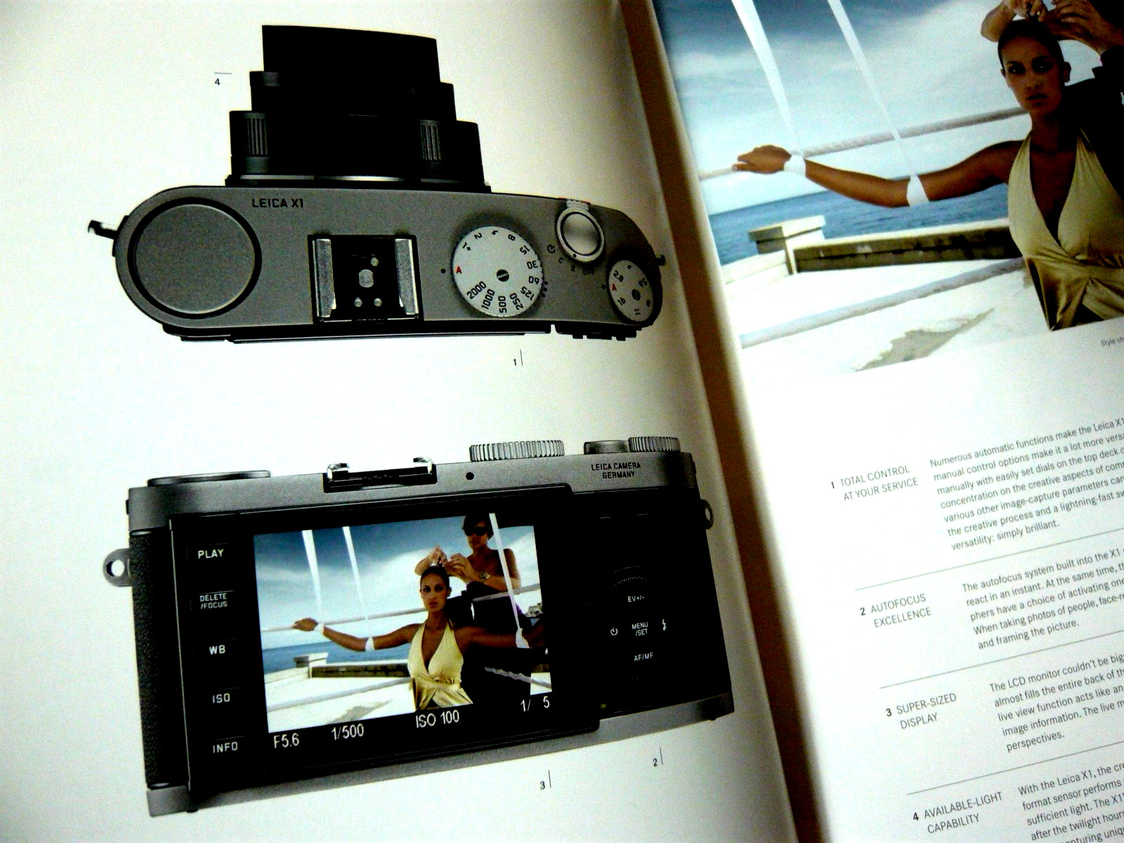 The Leica X1 camera , 28 page genuine publication, english. Superb! (Havana)