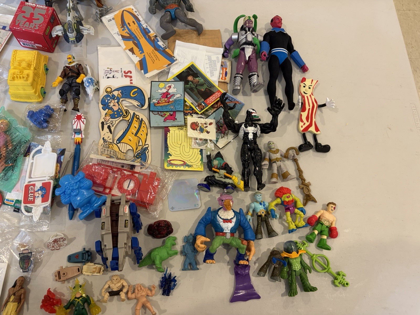 Big Mixed Junk Lot 80s Figures Cereal Prizes More Look