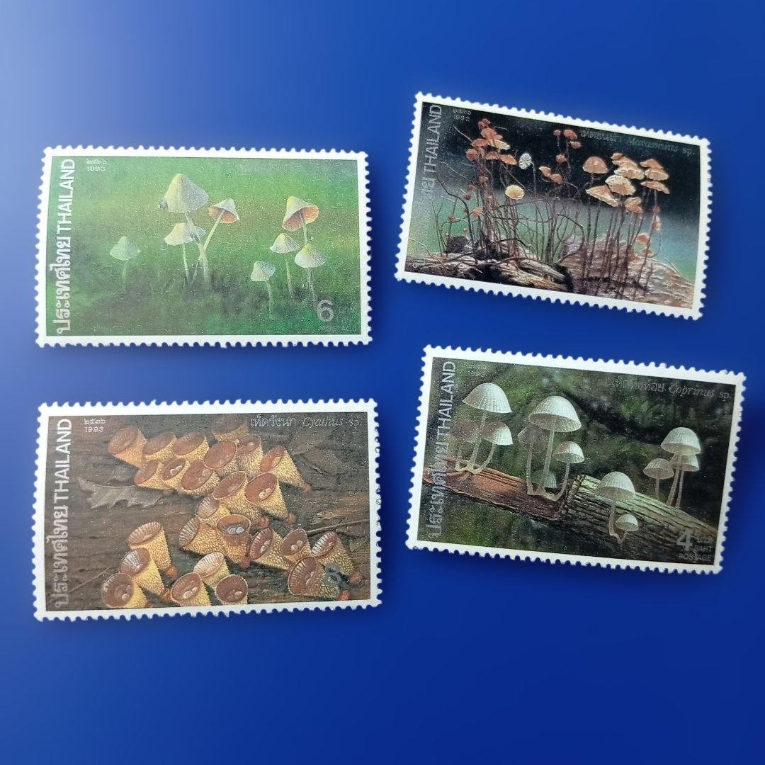 Foreign Stamp Thailand 1993 Natural Environment Protection Mushroom 4V