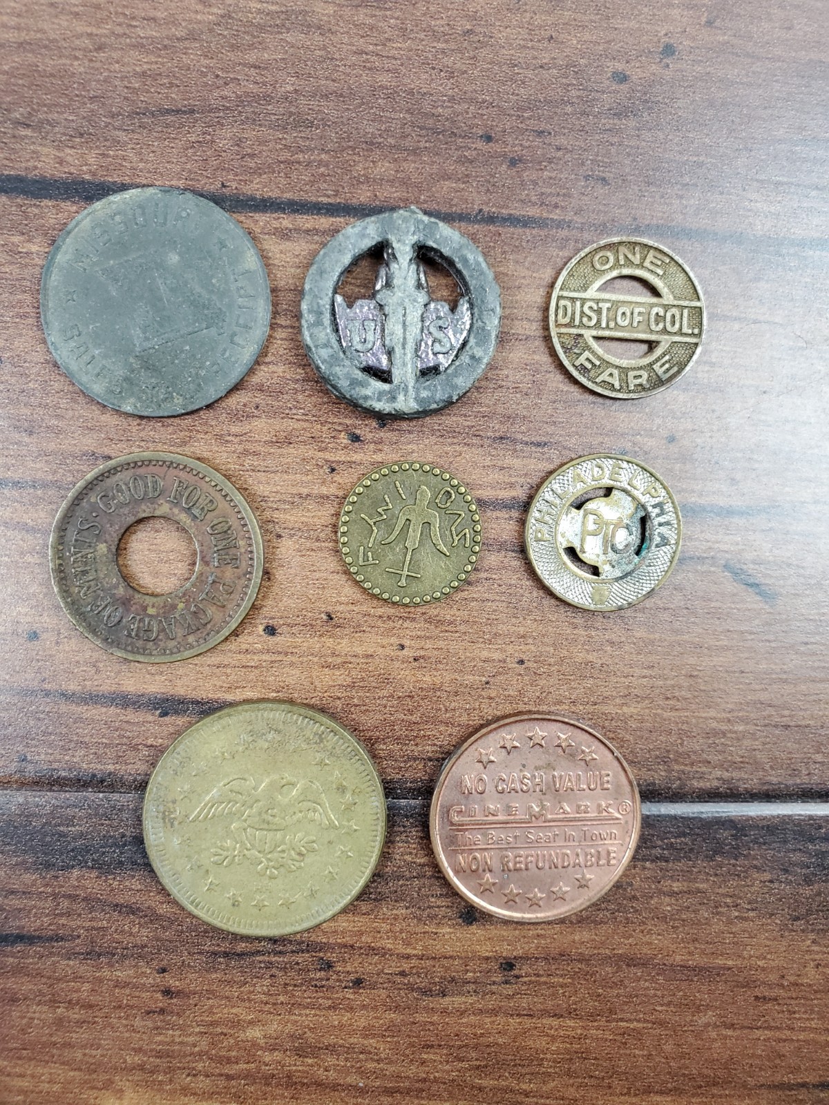 Vtg Tokens Coins Medallions Lot George Washington Missouri D.C. Philadelphia