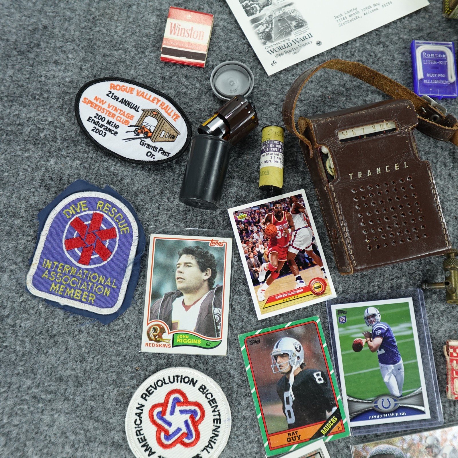 Junk Drawer Lot Lighters Coins Patches Cards Pins Buttons Mixed Smalls Grandpa🔥