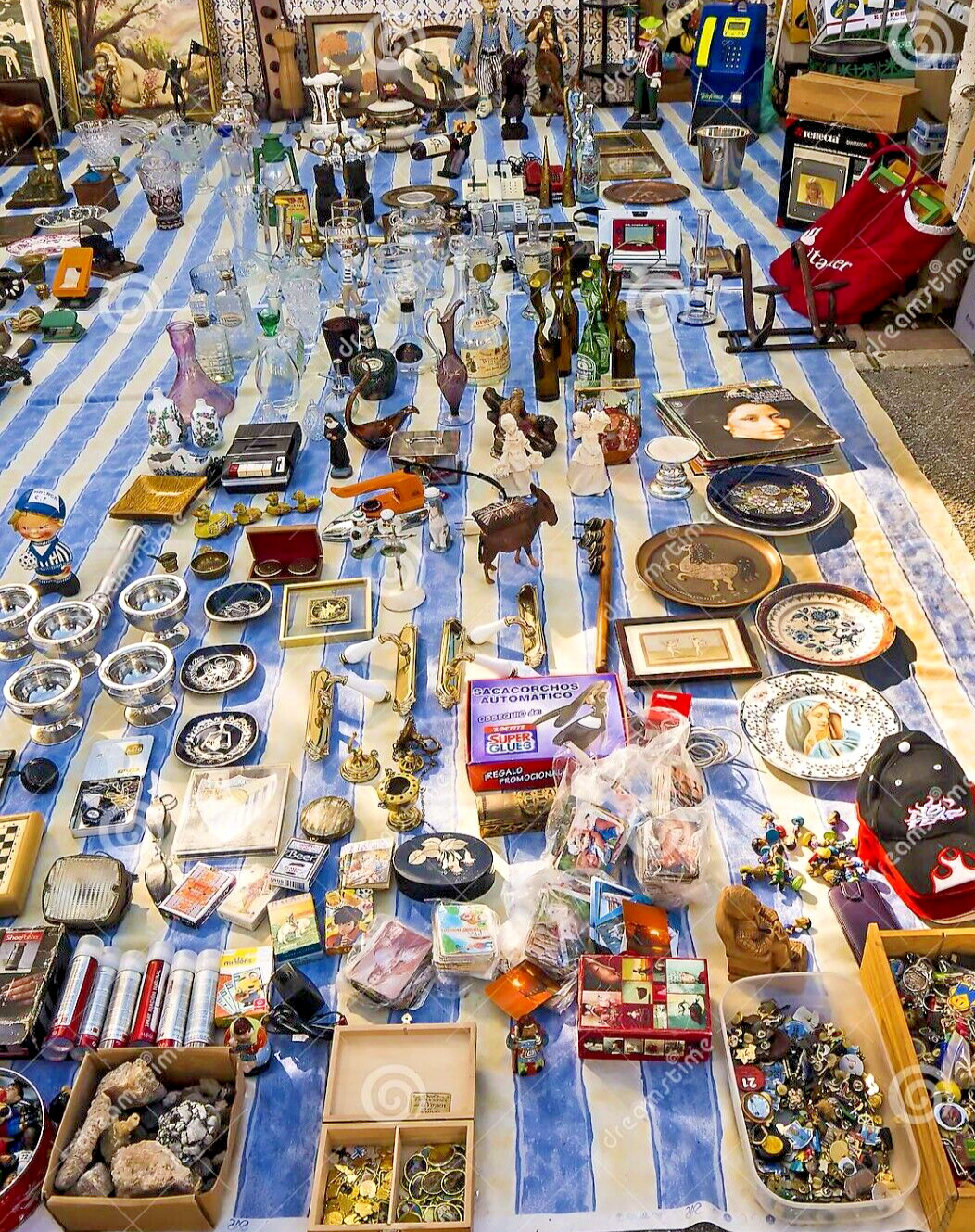 5 pound box lot of New & Old collectible items from estates-See details-#FD25