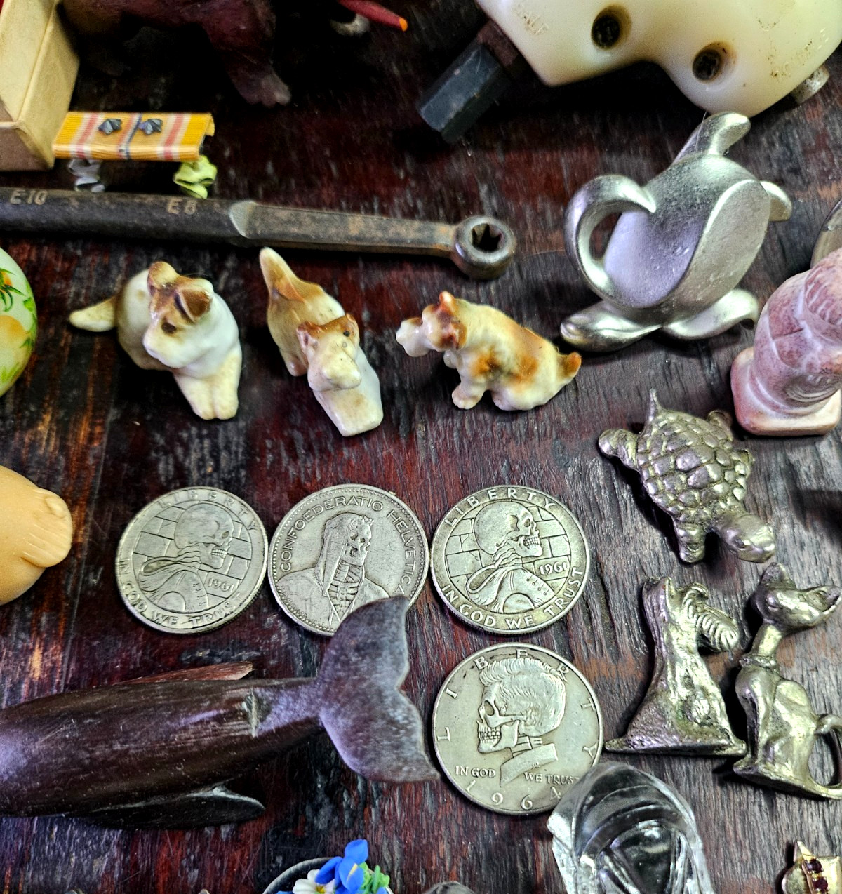 PREMIUM JUNK DRAWER Lot Trinket Smalls Vintage Knick Knacks Resale Tchotchkes
