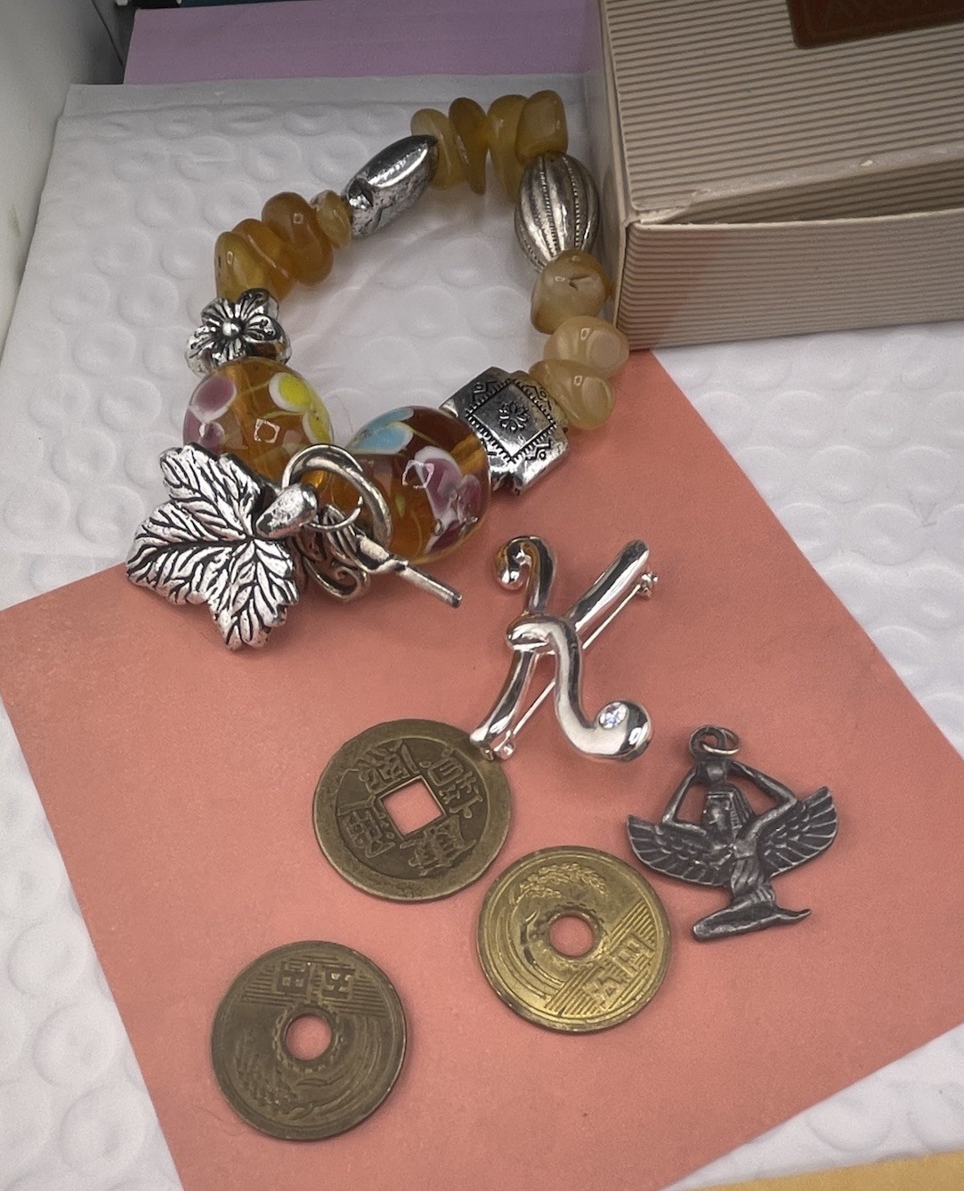 Grandmas Junk Drawer Lot Unusual Vintage 2 Now Retro Jewelry Coins Collectibles
