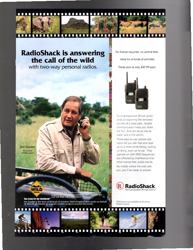 RADIO SHACK CALL OF THE WILD AD–1999 Advertisment–FREE SHIPPING