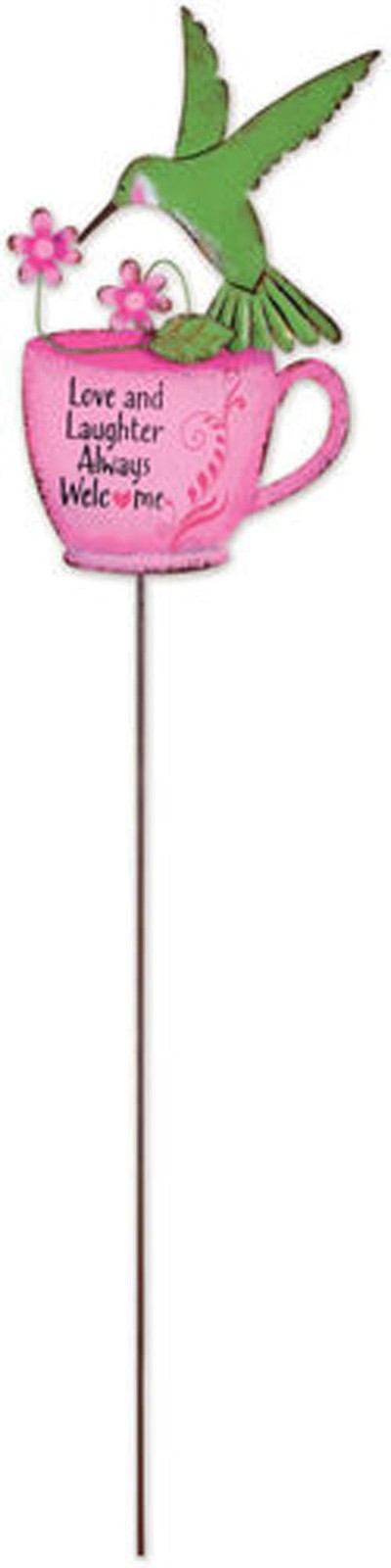 Sunset Vista Designs Inch Metal Garden Stake Plant Pick Jade Green 5 Functional