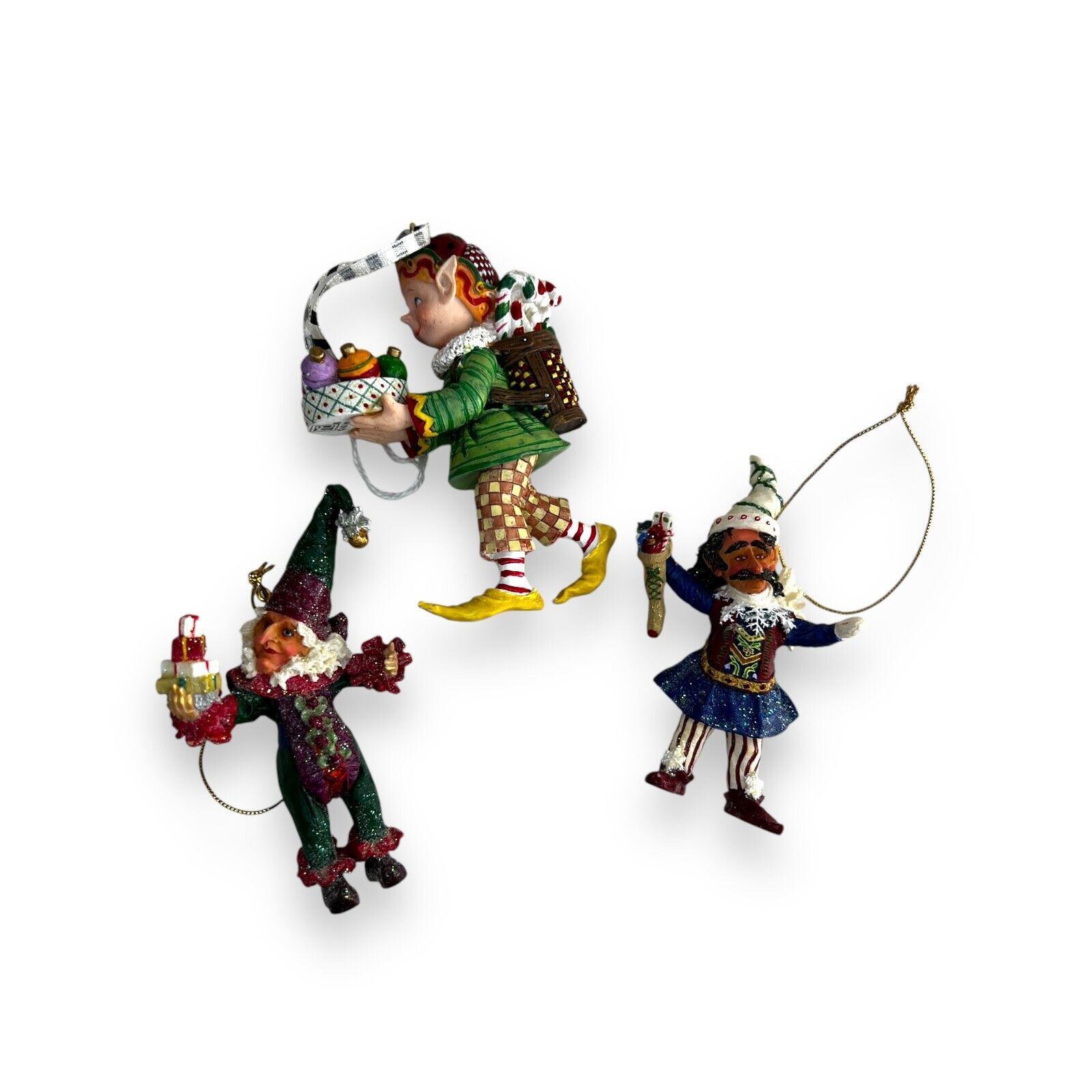 Lot of Demdaco Drolleries Ornament Christmas Figurine Luigi Cookie Decorator