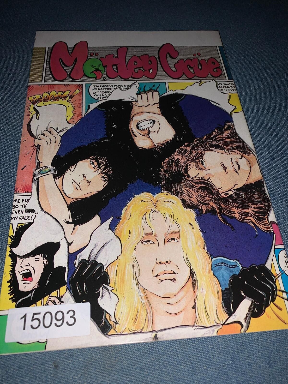 Motley Crue Signed Autograph Rock N Roll Comic Book By Lee, Sixx, Neil, Mars COA