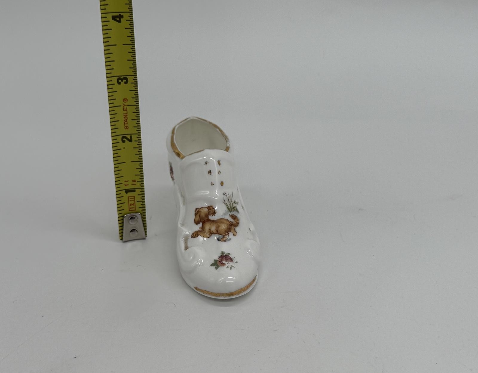 Vintage Johnson Ceramics Bone China Shoe Figurine Rare