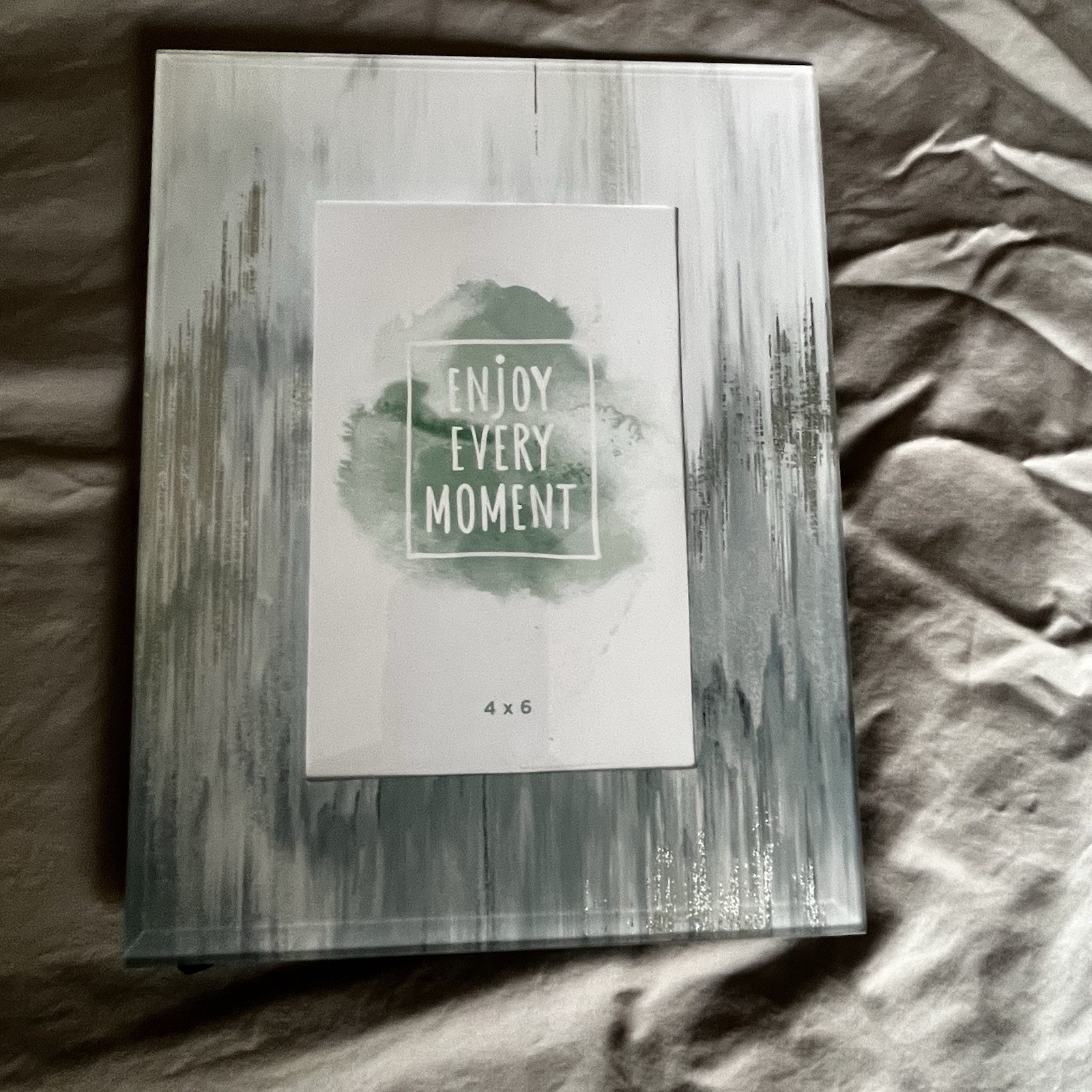 Enjoy Every Moment & YES you Can Mirror Glass Photo Frame, 6×4 Shiny – NEW