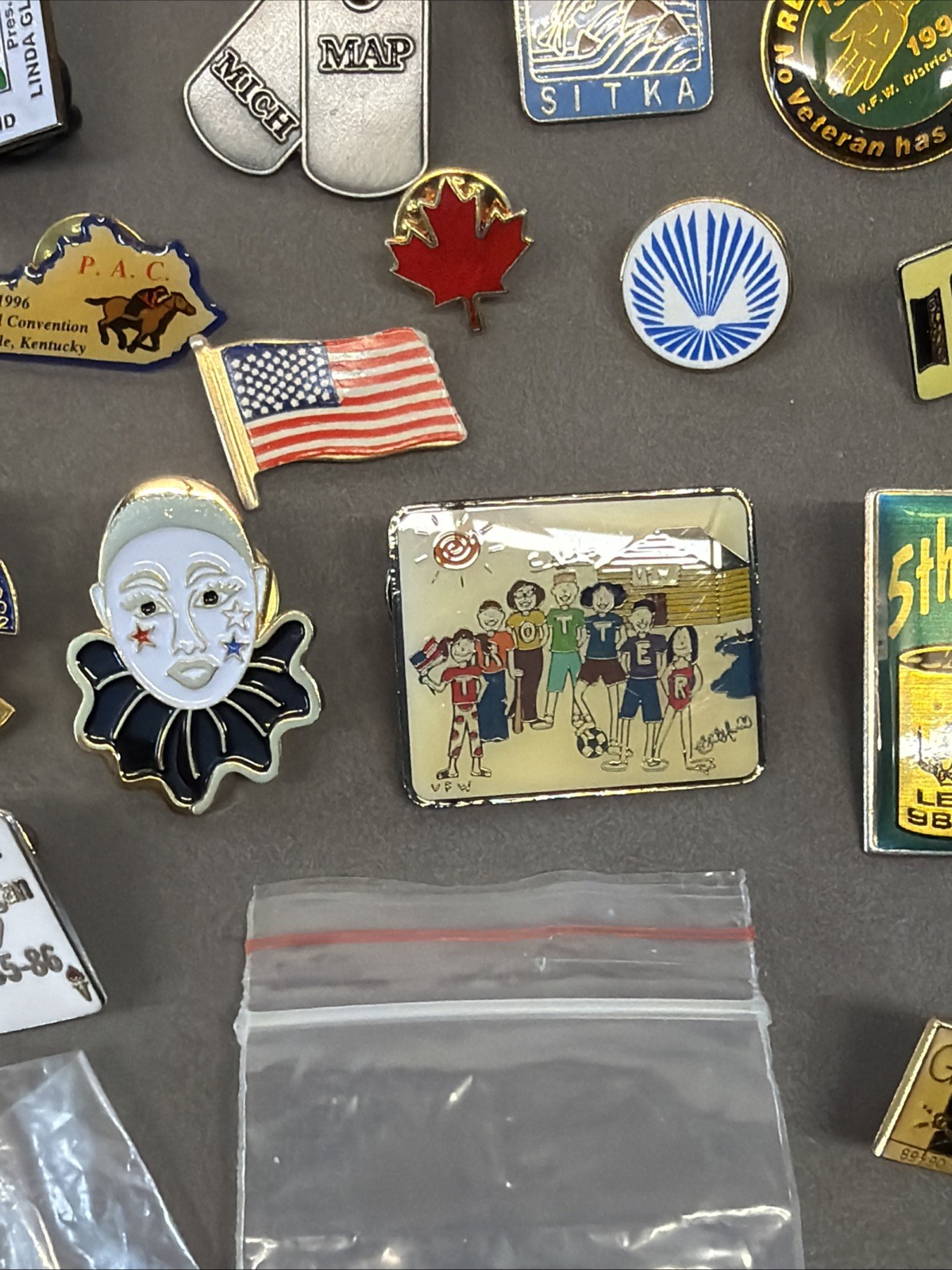 VTG Lapel Pins Lot – Vfw, Michigan, Travel, Flag, Eagle, Conventions #1 ms1