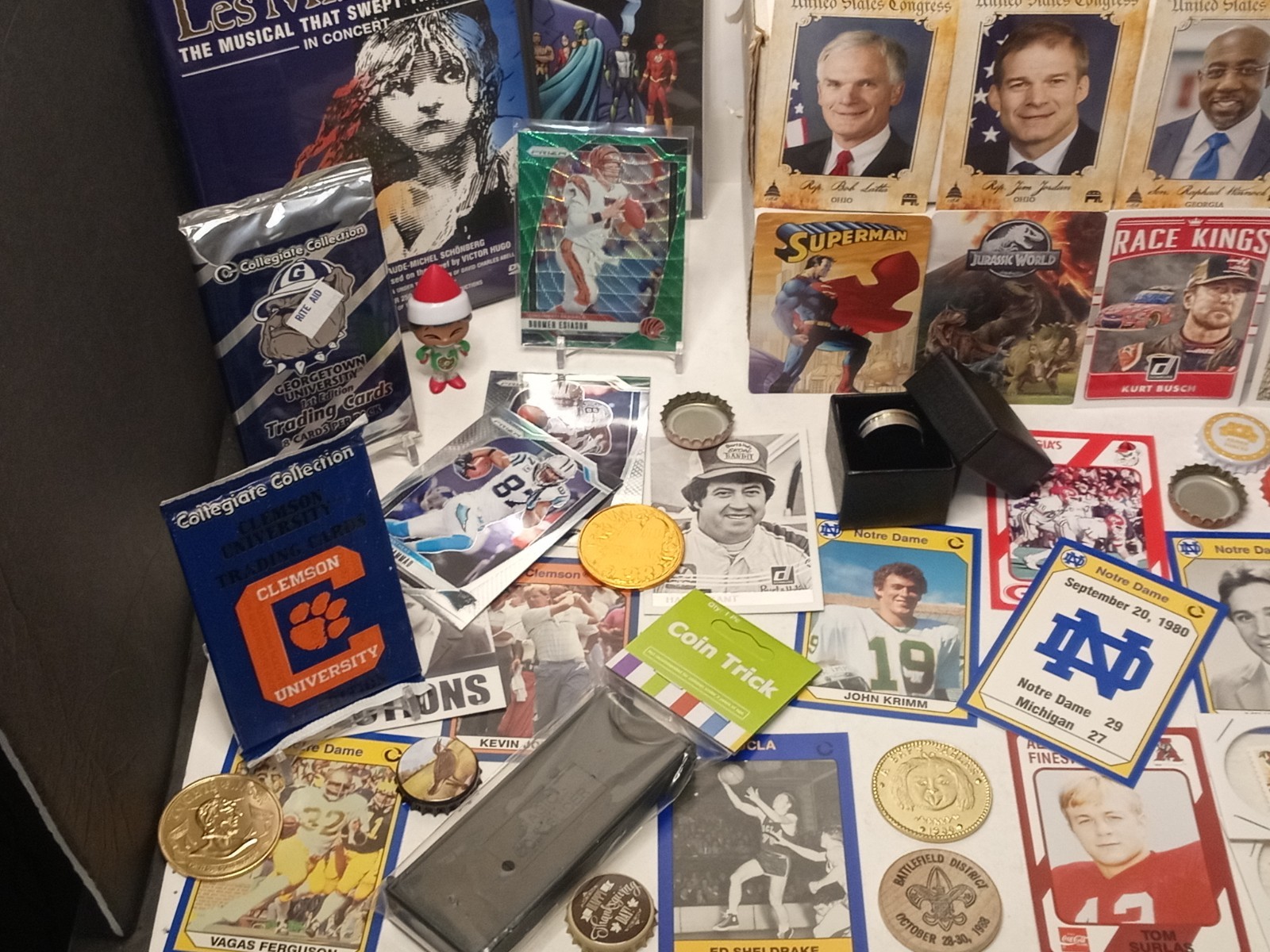 Junk Drawer Lot Collectibles, Coins, Cards, Comic, Misc, Special #512B