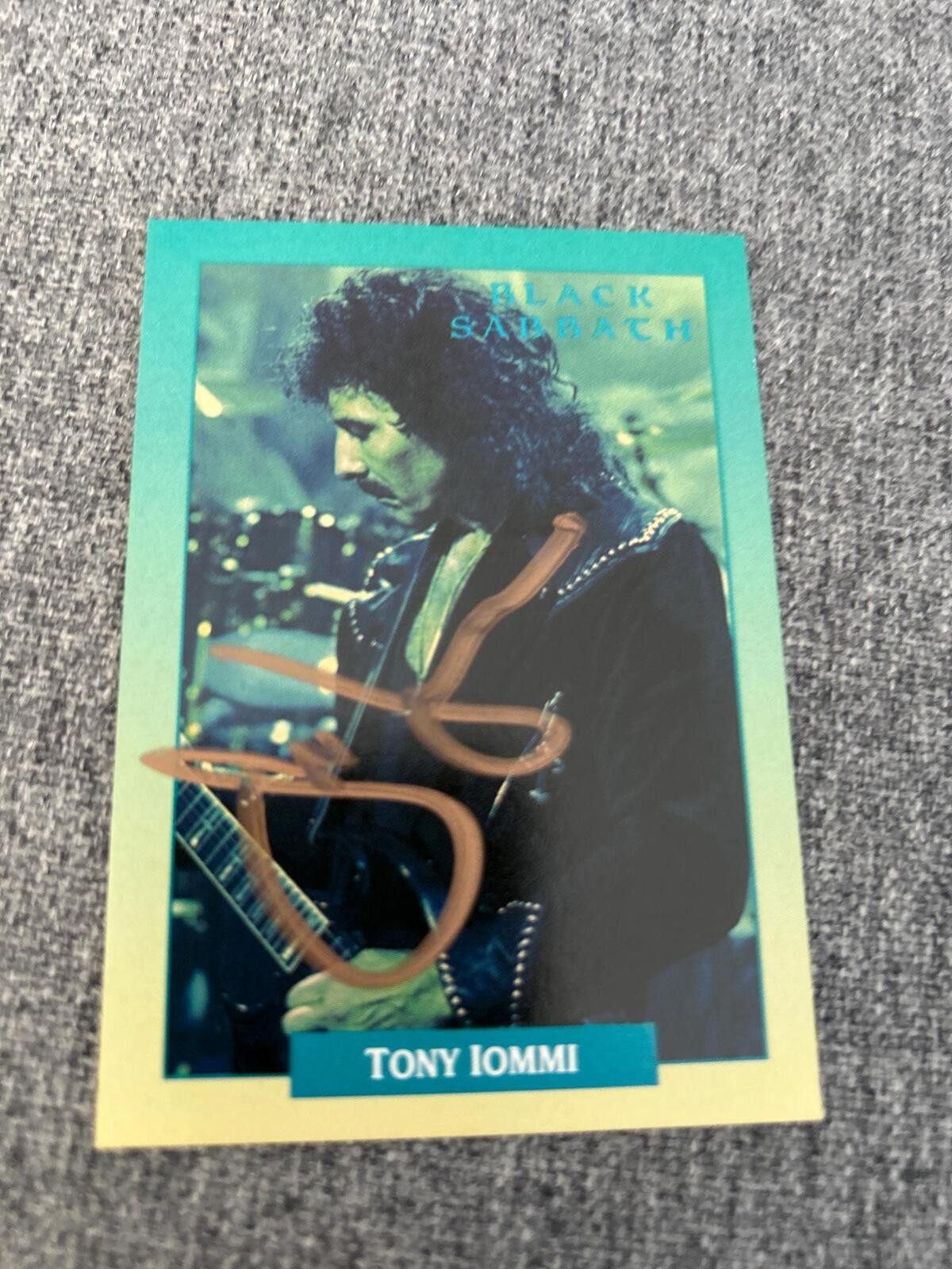 Black Sabbath’s Tony Iommi Signed Autographed Music Trading Card COA