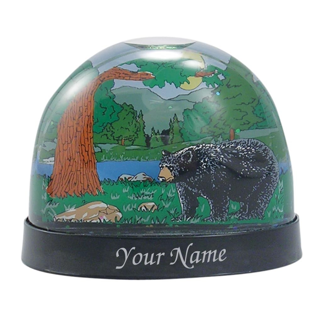 Lipco Bear Waterglobe, Black, Plastic