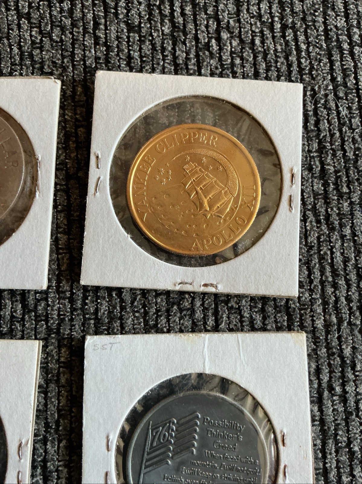 Collectible Junk Drawer Coin Lot 4 LARGE TOKENS VARIOUS