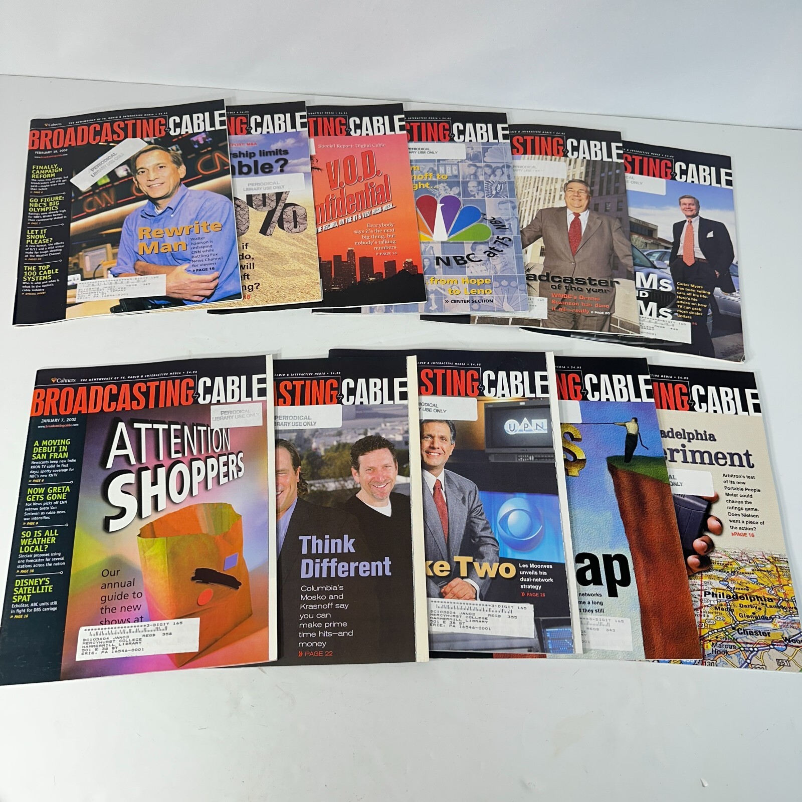800+ HUGE Lot Broadcasting & Cable Magazines Vintage TV Radio History 1990-2000s