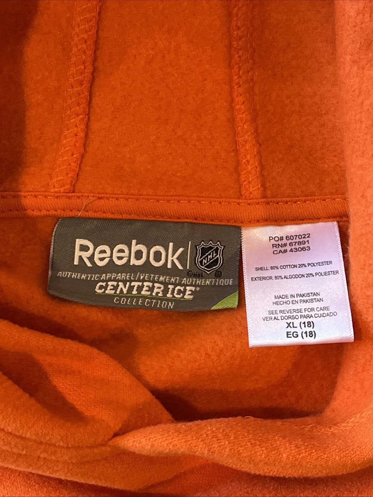 Philadelphia Flyers Reebok Center Ice Collection Orange Hoodie (Youth XL) NWT