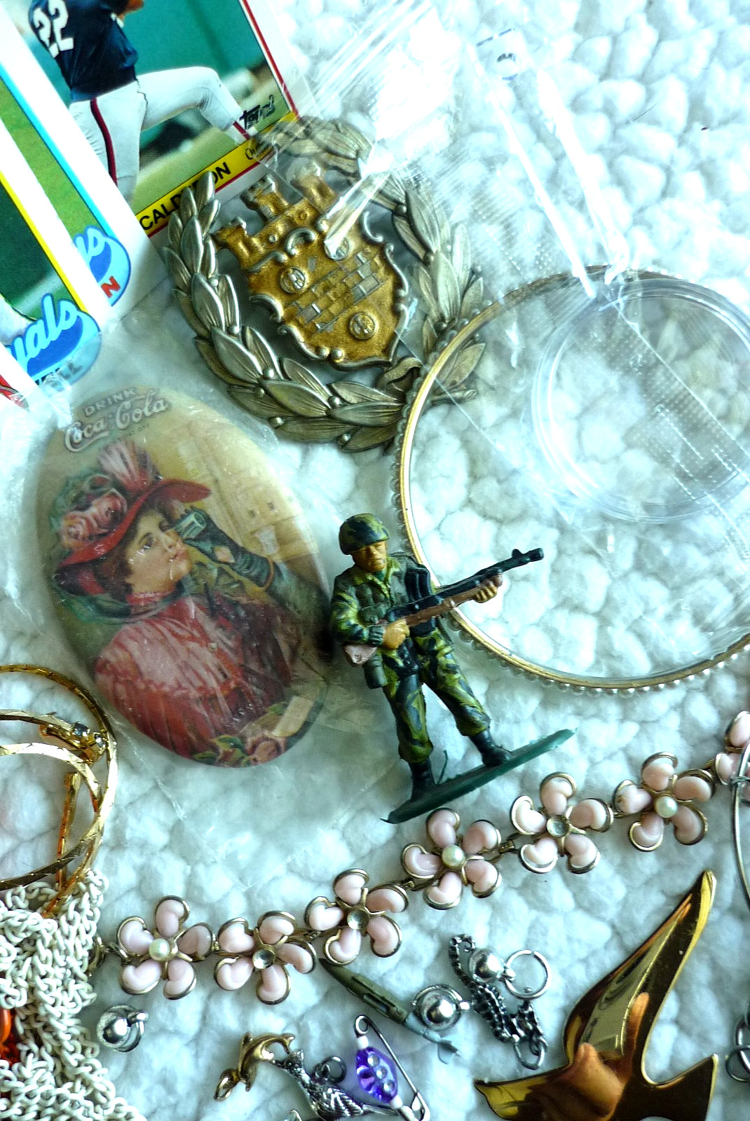 Junk Drawer Lot Old Jewelry Coins