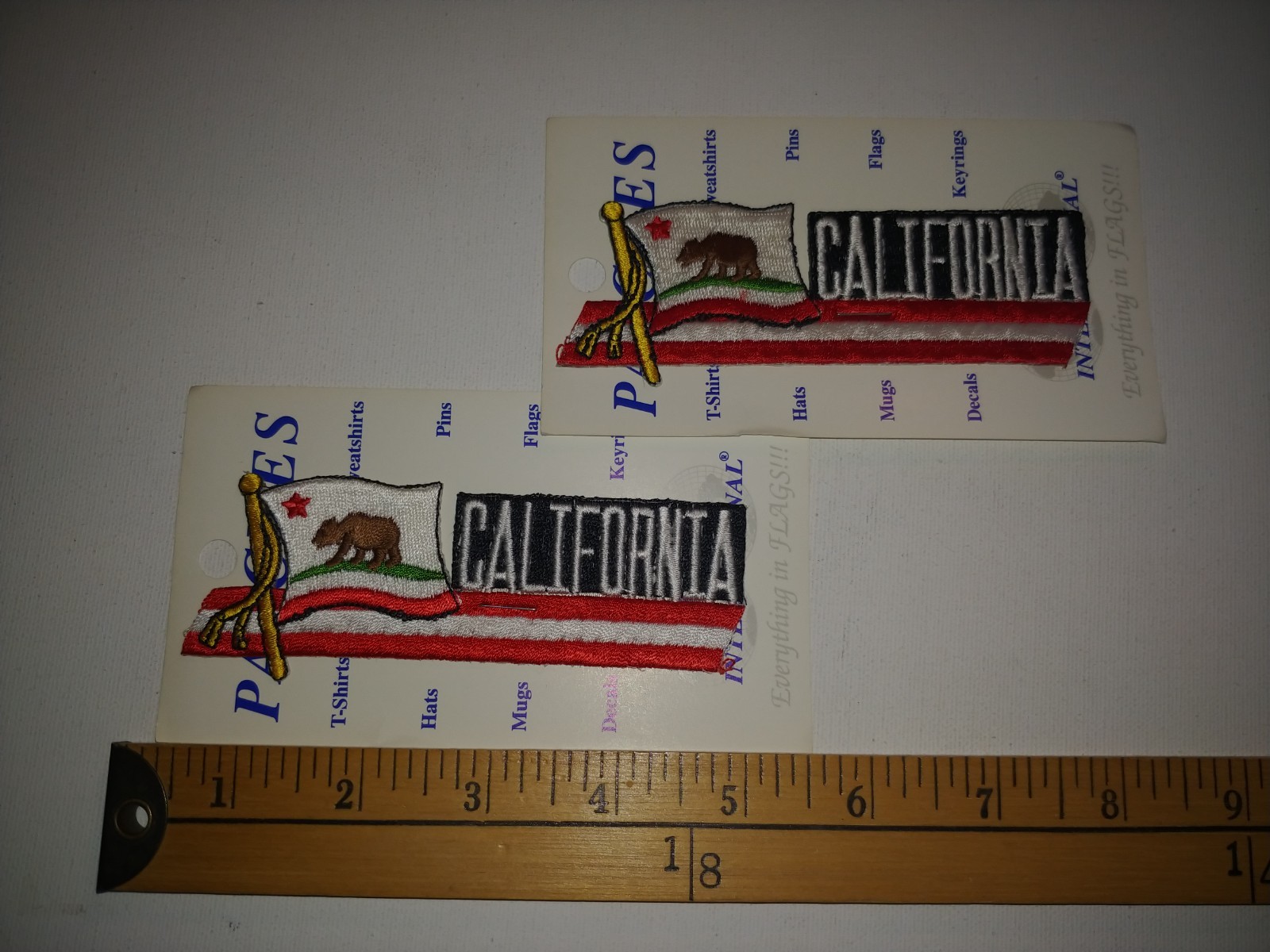2 80S CALIFORNIA STATE USA UNITED STATES TRAVEL SOUVENIR PATCH CREST ECUSSON
