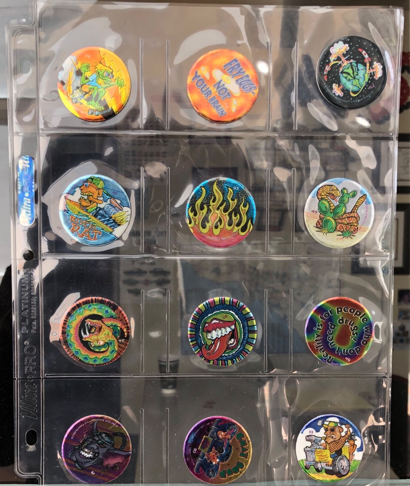 100 Ultra – Pro, 12 Pocket Multi Coins, Pogs, Slammers, Stamps Protection Pages